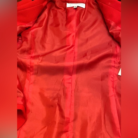 Jones New York Suit Separates Vintage Red Black Button Lined Blazer Jacket SZ 4 - Picture 10 of 13